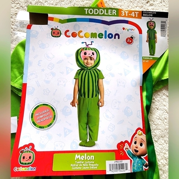 NEW Unisex Toddler Boy Girl Cocomelon exclusive Halloween costume size 3t/4t - Picture 1 of 5